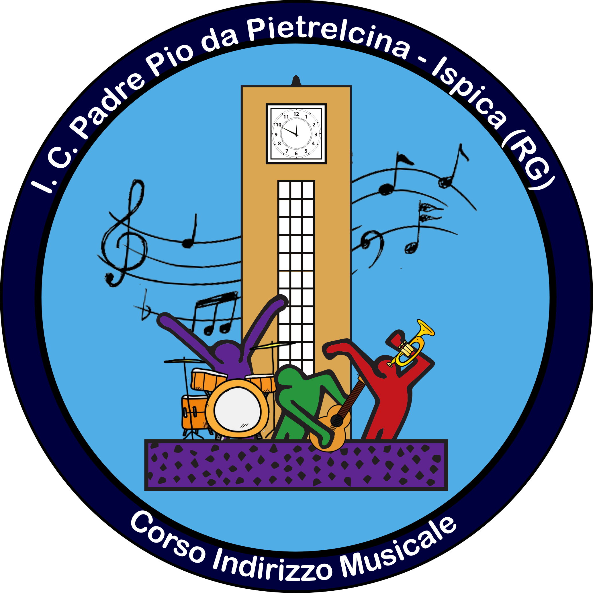 Logo dell'istituto comprensivo p.Pio da Pietrelcina